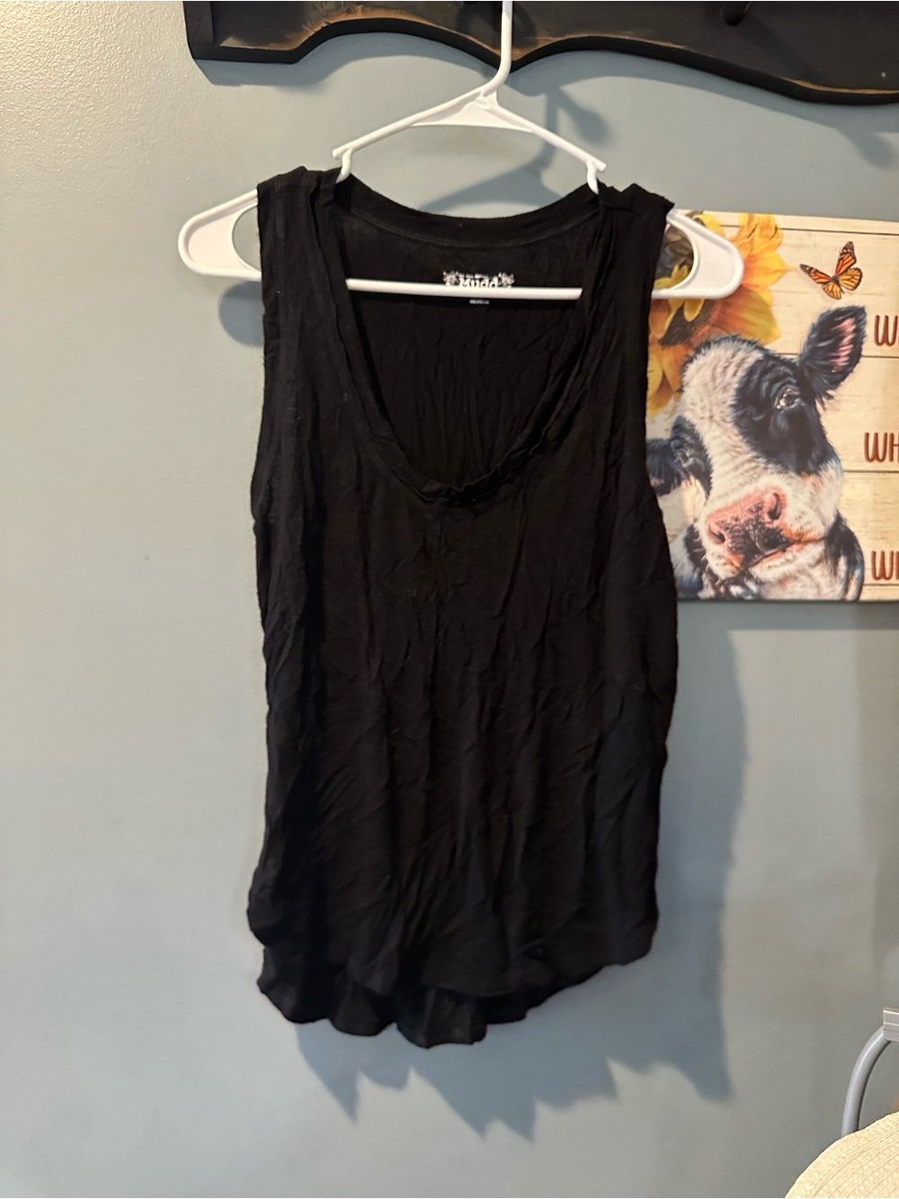 Mudd Black Scoop Neck Sleeveless Tank